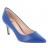 escarpins medium forme classique cuir bleu cobalt 08 cm