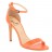 sandales à talons classiques type gisèle cuir orange 10 cm