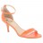 sandales gisèle talons fins medium cuir orange 07 cm