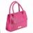 sac trapèze 2 anses cuir croco fuchsia