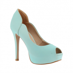peep toe plateforme cuir...