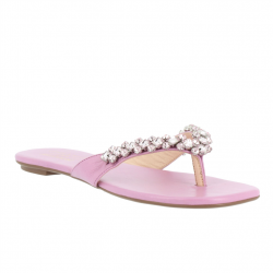 tongs en cuir avec pierres...
