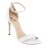 sandales à talons classiques type gisèle cuir blanc 10 cm