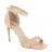 sandales de type gisèle bride avant tressée cuir nude 10 cm